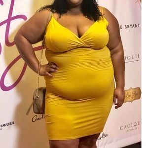 Mustard yellow dress